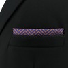 S&W SHLAX&WING Pocket Squares for Men Zigzag Pattern Blue Navy