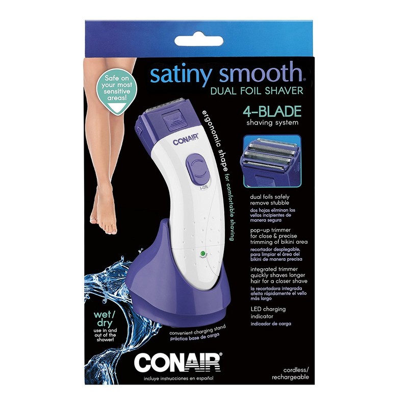 Conair Body and Facial Hair Removal for Women, Cordless Rechargeable