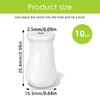 InnoHHustle 10 Pcs White Plastic Cord Tassel Blind Pull Cord