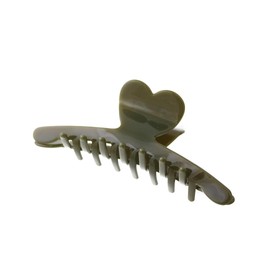 VingTAINE H7862-KHA- Hair Claw Heart, Thin Hair Clip, Hair Accessory, Elegant, Adult Casual, Simple, Gift, Present