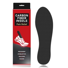 FANCYWING Carbon Fiber Insole-1 pc | Rigid Carbon Fiber Shoe Insert for Recovery, Carbon Fiber Footplate for Foot Pain, Arthritis, Hallux Rigidus, Turf Toe & Mortons Toe 23.5cm(Fit Men Size 6/Women 7)