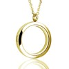 BG247 Stainless Steel 30mm Glass Floating Memory Living Locket Circle
