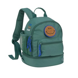 LÄSSIG Children's Backpack Nursery Bag with Chest Strap 6.5 L from 3 Years, Green, Kids Backpack