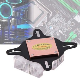 Richer-R GPU Water Block Water Cooling Cooler Base,Computer PC GPU Universal Water Cooling Block Waterblock Liquid Cooler 40MM Copper Base,for DIY PC Gamer, with Waterway Component