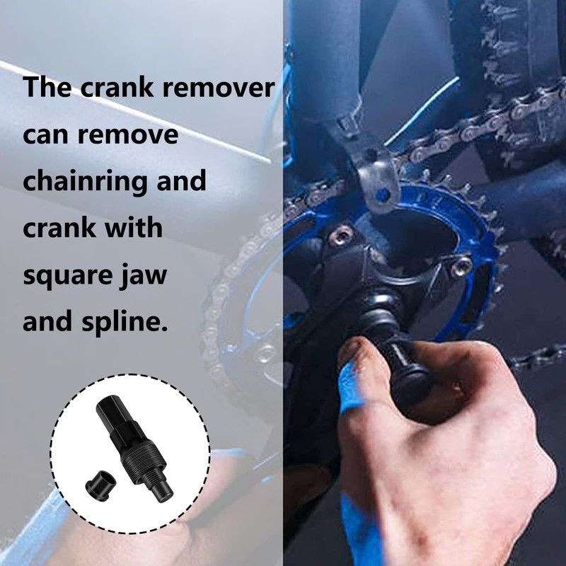 ZoeTekway Crank Puller, Bicycle Crank Puller, Compact Crank Arm Puller,