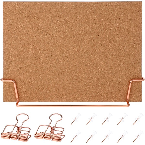 Artibetter Cork Board Bulletin Board with Stand Tabletop Bulletin Board