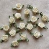 100 rosetas de cinta de raso artificial hechas a mano,