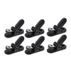 20pcs Hearing Aid Lanyard Clip Black ABS Clip Replacement Accessory