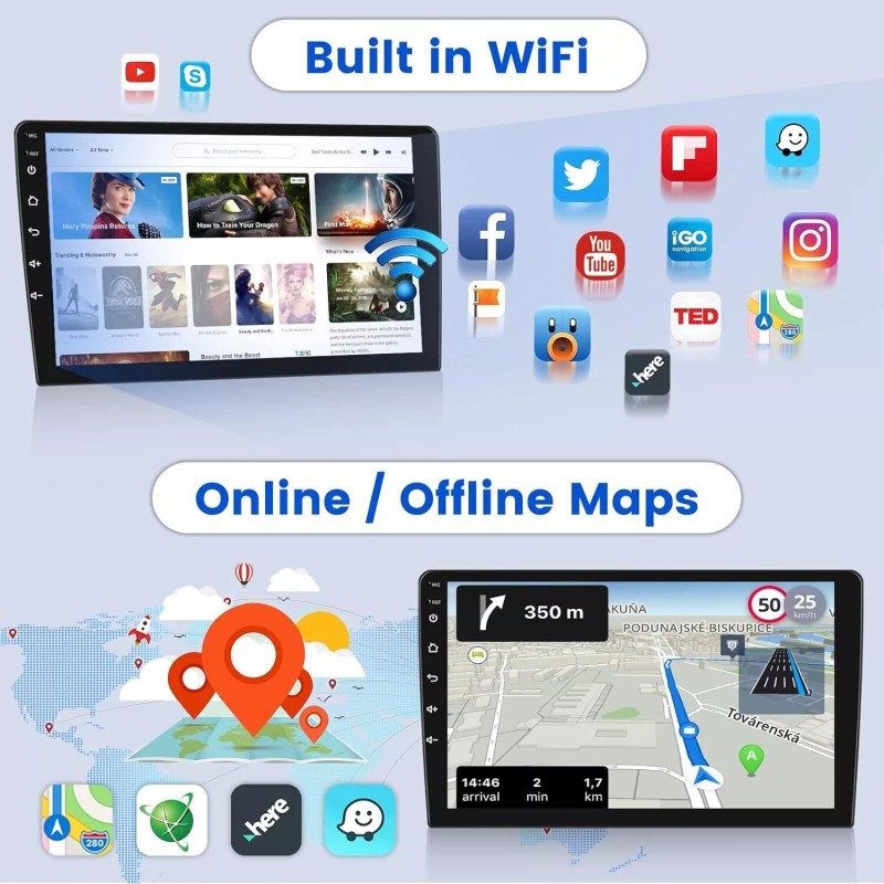 CarPlay For 2008 2009 2010 2011 2012-2014 Dodge Challenger Radio