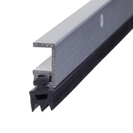 Soundproofing Door Weather Stripping - Compression Door Seal Kit - Door Frame Gasket, Draft Stopper Door Insulation Noise Blocker - 84 x 36 (Aluminum Mill)