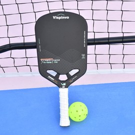 Vispinvo Pickleball Paddle Edgeless, 16MM T700 Thermoformed Raw Carbon Fiber Pickleball Paddle, USAPA Approved, Foam Injected Edges for Expanded Sweet Spot, Control and Balance