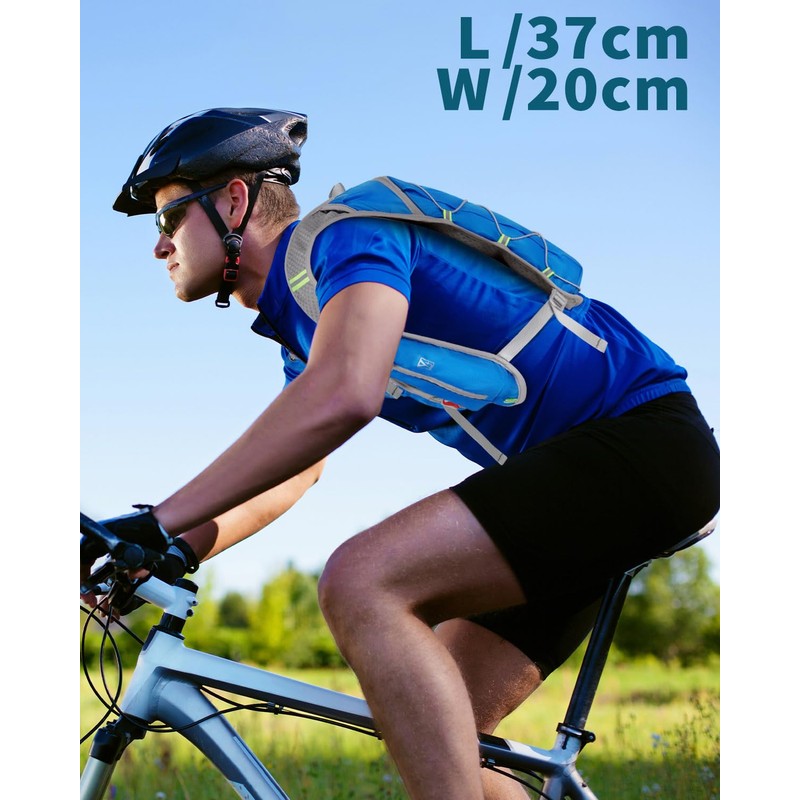 Running Vest Men Women Lightweight Reflective Hydration Backpack Breathable Running