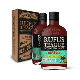 Rufus Teague - Diablo Limonajo Sauce - Premium Latino Barbecue Sauce - 14 oz. Bottles - 2 Pack