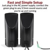 Cyber Acoustics CA-2014 Computer Speakers, Full Stereo Sound, Convenient Controls,