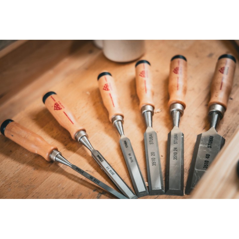 Stubai 351030 30 mm Wood Chisels - Red/Beech