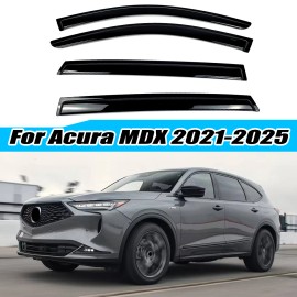 MTD For Acura MDX 2021-2025 Wind Rain Guards Window Vent Deflectors Car Side Trims