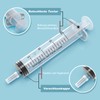 Syringe 200 ml, bubble syringe, plastic syringe, dosing syringe for