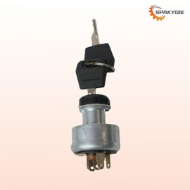 SPAKYGIE 282775A1 D134737 A77312 L61053 Ignition Switch w/Keys fits for Case Skid Steer Loader 760 921 1150G 1845C 5230 85XT 95XT 921C C60 MX100