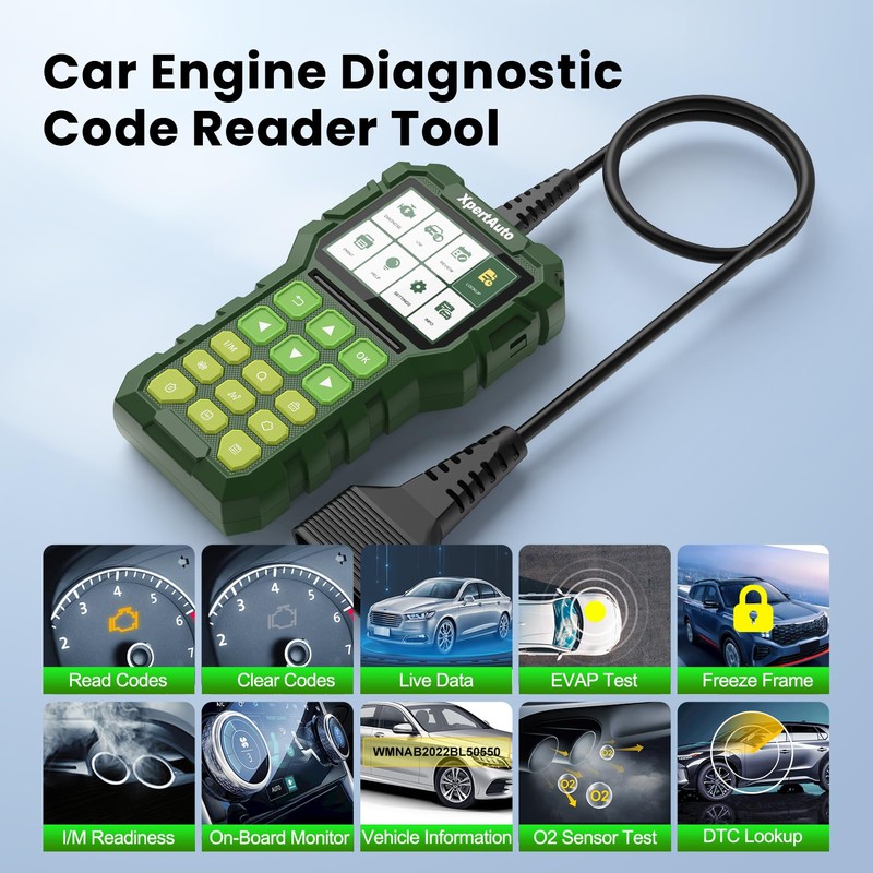 XpertAuto C303 OBD2 Scanner Live Data Professional Mechanic Universal OBDII