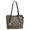 Envy Women's Nv502 CLASSIC SHOULDER BAG, Grey, One Size UK