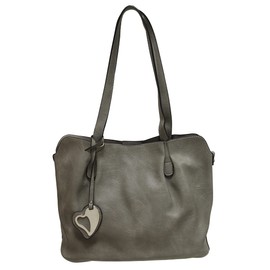 Envy Women's Nv502 CLASSIC SHOULDER BAG, Grey, One Size UK