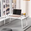 Grebest Folding Bed Table, Bear Shape Laptop Bed Tray Table,