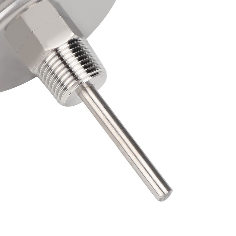 1/2" NPT Stainless Steel Pot Thermometer Metal Dial Thermometer for