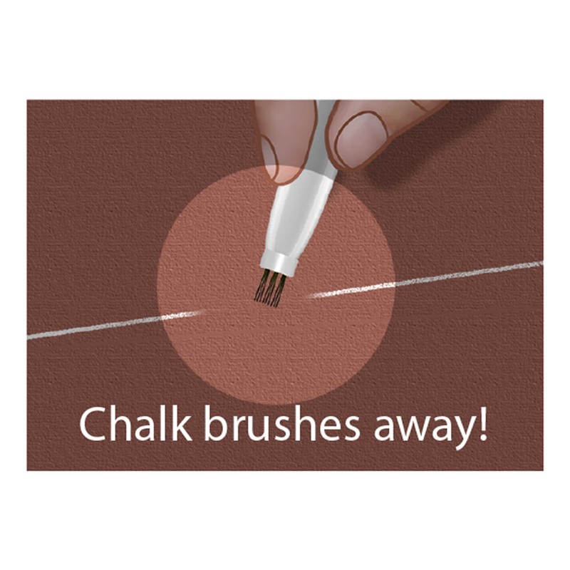 Taylor Seville Magic Chalk Liner with Brush Eraser-White