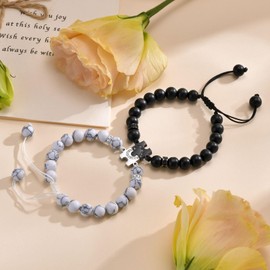 MEALGUET Puzzle Matching Bracelets for Couples