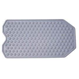 The Original Refinished Bathtub Mat - No Suction Cup Bath Mat, Designed for Textured and Refinished Bathtubs Made of Rubber Not Cheap Plastic, Great for Children and Elderly (Grey)