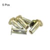 sourcing map Multi-Grip Rivet-Nut, M6 Pre-Bulbed Shank Carbon Steel Color-Zinc-Plated