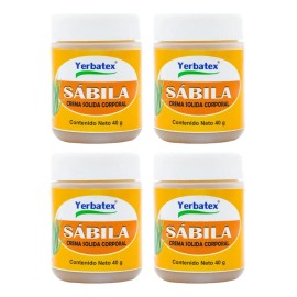Pack 4 Pomadas De Sábila Frasco De 40g C/u Mentol