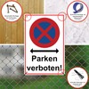 Strobo Absolutes halteverbot Parken verboten Sign, 20 x 30 cm,