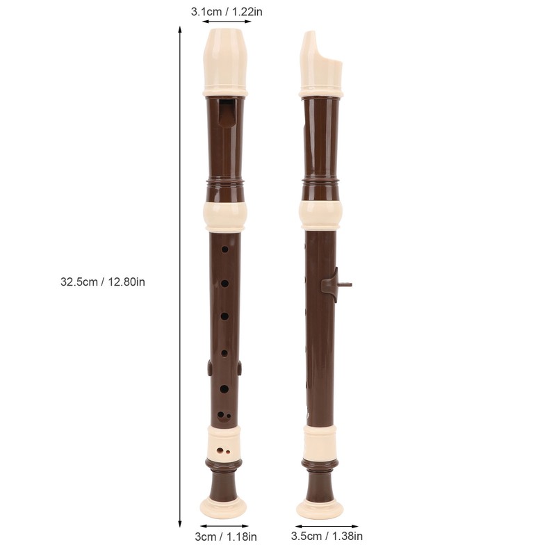 8 Hole Recorder Detachable Soprano Recorder Musical Instrument with Cleaning
