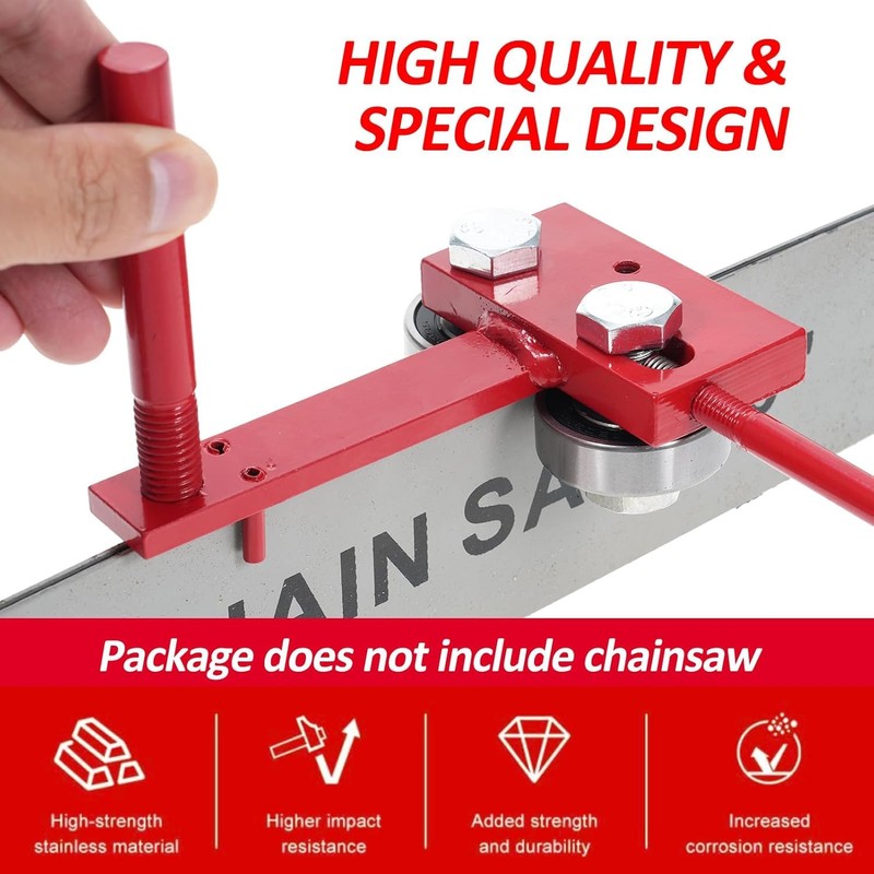 Chainsaw Bar Rail Tightening Repair Tool, Chainsaw Bar Rail Closer