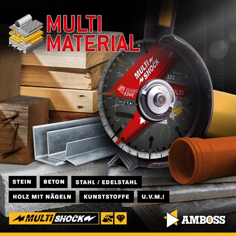 Anvil MultiShock Diamond Cutting Disc Diameter 125 mm x 22.2