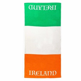 GIFTS 4 ALL Giant Ireland Beach Towel, Ireland Flag Sports Beach Towel, New Ireland Tricolour Flag Cotton Beach Towel, Ireland Sports Fans Bath Towel,