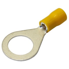 All Trade Direct 20 x Yellow 13.0mm Ring Insulated Wire Connector Electrical Crimp Terminal