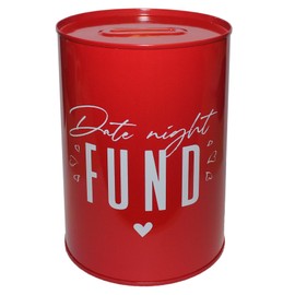 Date Night Fund, Metal Money Tin Money Bank, Money box, Valentines, Christmas or Birthday 2801