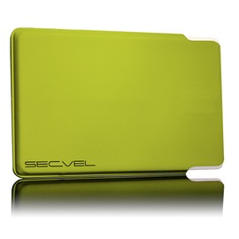 SECVEL card protection sleeve young style - PROTECTION against RFID/NFC and magnetic fields - Lemon
