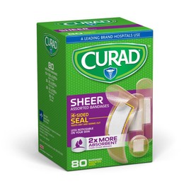 Medline CURAD Sheer Adhesive Bandages Assorted, Case
