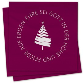 Ehre sei Gott in der Höhe und Friede auf Erden - Serviettes: 20 Serviettes