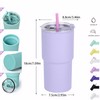 Suertestarry 16 oz taza de coche (2, Púrpura)