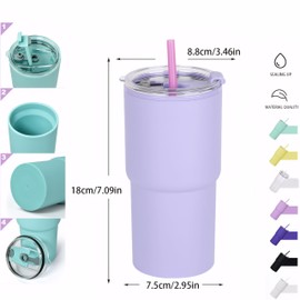 Suertestarry 16 oz taza de coche (2, Púrpura)