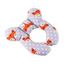 G Tree Baby Travel Pillow, Baby Neck Pillow Suitable for Travelling on the Bus, Car, Plane or Home, Infant Head Use and Neck Support (Fox)