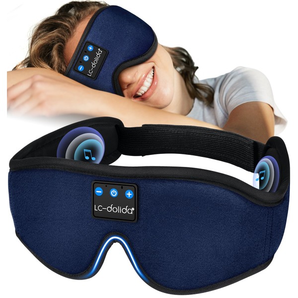 LC-dolida LC-dolida Sleep Headphones, Sleep Mask Bluetooth Wireless Music Eye