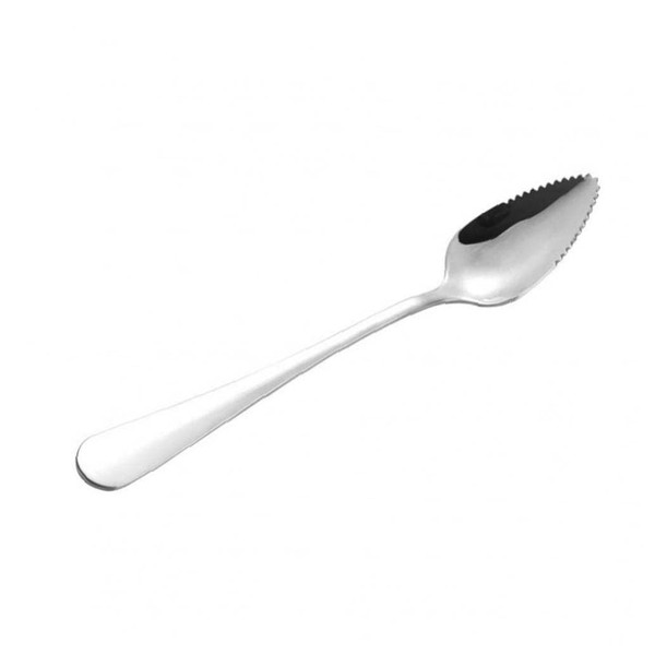Froiny 2PCS Stainless Steel Grapefruit Spoon Thick Smooth Dessert Spoon with Serrated Cut Fruit Melon Scoop Gadget