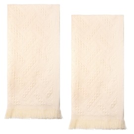 ElevateTech 2 Pcs 30"x14" Hand Towels for Bathroom Kitchen, Turkish Face Towel Set Absorbent Soft Boho Farmhouse Hand Towels Decorative for Bathroom Kitchen Hotel