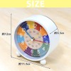 Colorful Alarm Clock, Tabletop, Easy View, 12/24 Hour System, Analog,