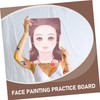 TEHAUX Reusable Face Painting Practice Board Washable Makeup Drawing Tool